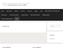 Tablet Screenshot of hormone-synergy.com